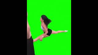 Backflip and Split - Green Screen