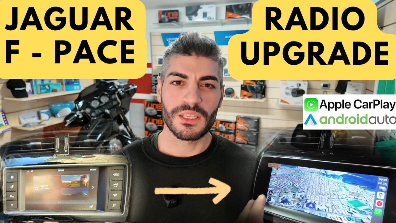 JAGUAR F-PACE - RADIO UPGRADE CARPLAY ANDROID AUTO - YouTube