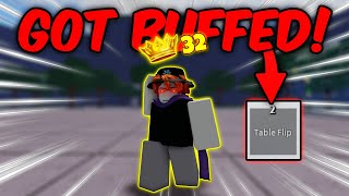 NEW BUFFED TABLE FLIP = EASY FREE KILLSTREAK💀 | The Strongest Battlegrounds ROBLOX screenshot 4