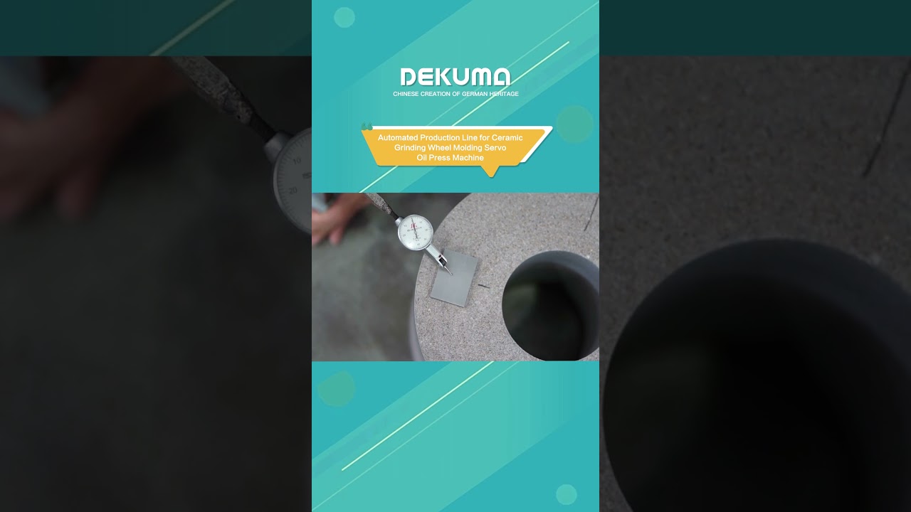 Automated Production Line for Ceramic Grinding Wheel Molding Servo Oil Press Machine