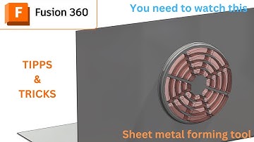 Speed Up Your Design: Create Sheet Metal Punch & Forming Tools in Fusion 360!