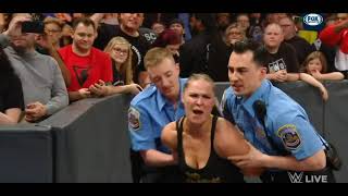 Police Arrested Ronda Rousey, Charlotte Flair and Becky Lynch April 1, 2019 Raw