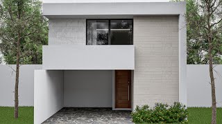House Design 7x16 Meters Casa de 7x16 metros