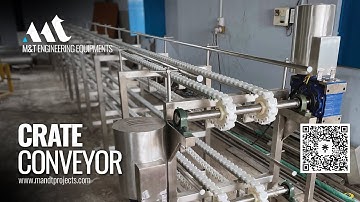 Milk Crate Conveyor, Dairy Crate Conveyor,  Plastic Belt Conveyor.