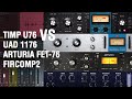 Tim Petherick U76 (Nebula) vs UAD 1176 / Arturia FET-76 / FirComp2