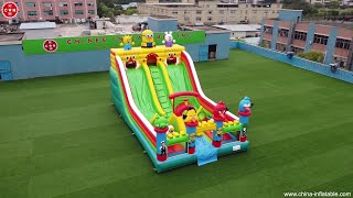 Inflatable Minion Slide Angry Birds Castle From Chinee Inflatables T6-435