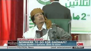 Cnn Gadhafis Exile Options Appear Bleak