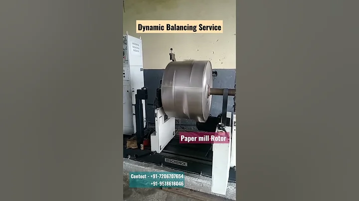 Paper Mill Rotor #dynamicbalancin...  #Rotor #papermill #Multifoil #balancing #schenck