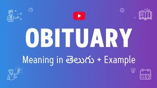 OBITUARY meaning in telugu and english|blackbook one word substitutions meanings in telugu|wordmaza