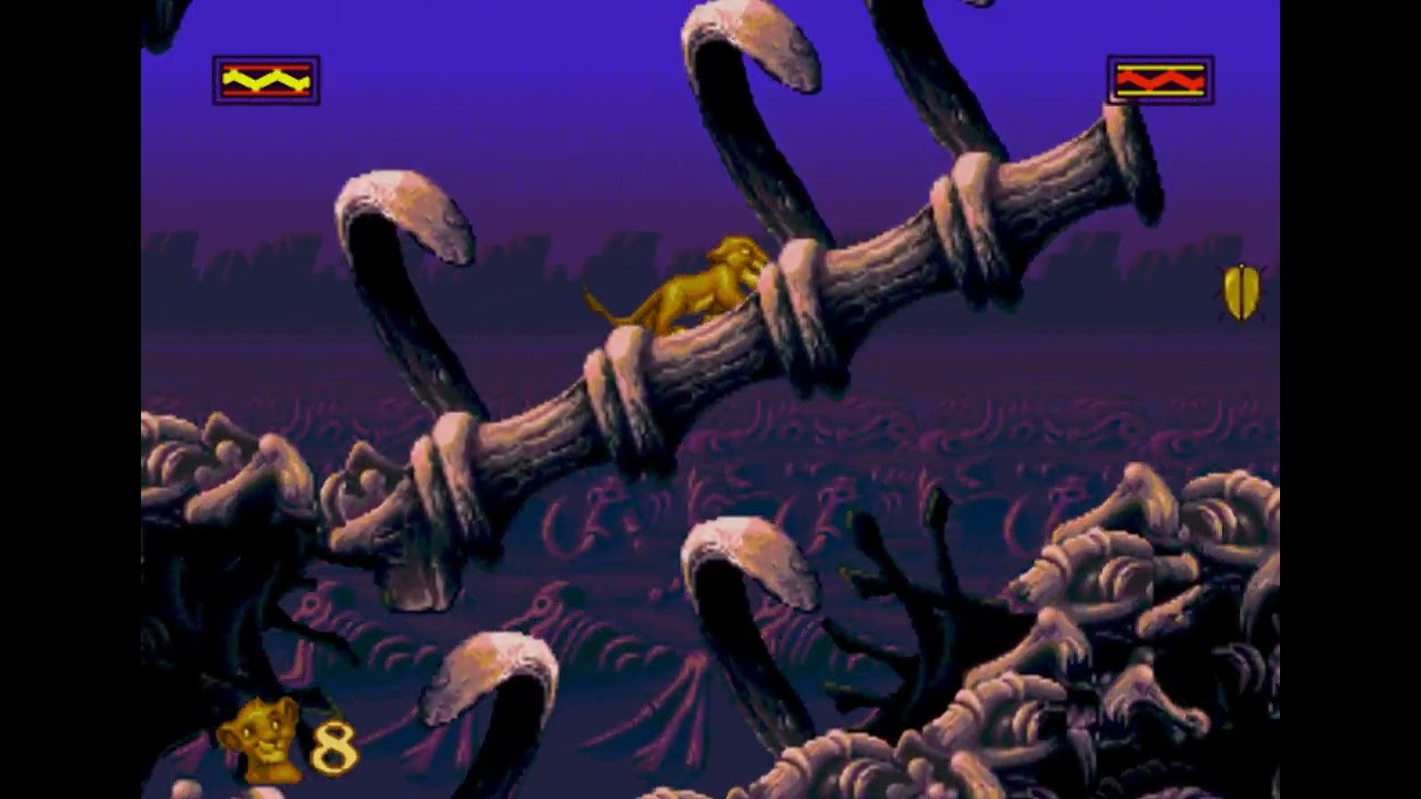 Папа проходит Короля льва на Sega MD2