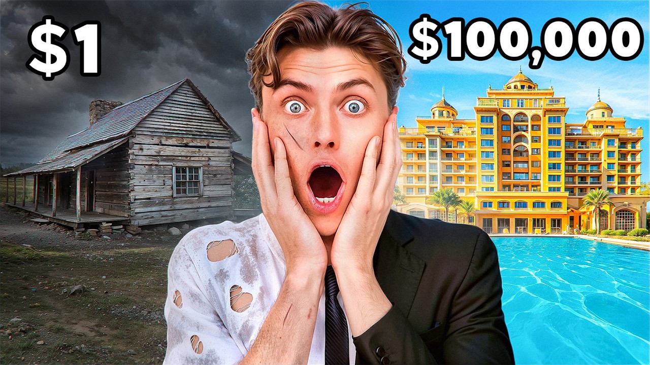 $1 vs  $100,000 Mystery Vacation!!