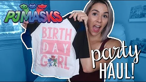 PJ Masks Birthday Party HAUL!