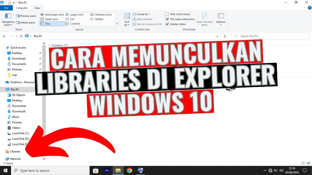 Library In File Explorer Cara Memunculkan Libraries di File Explorer Windows 10 - YouTube