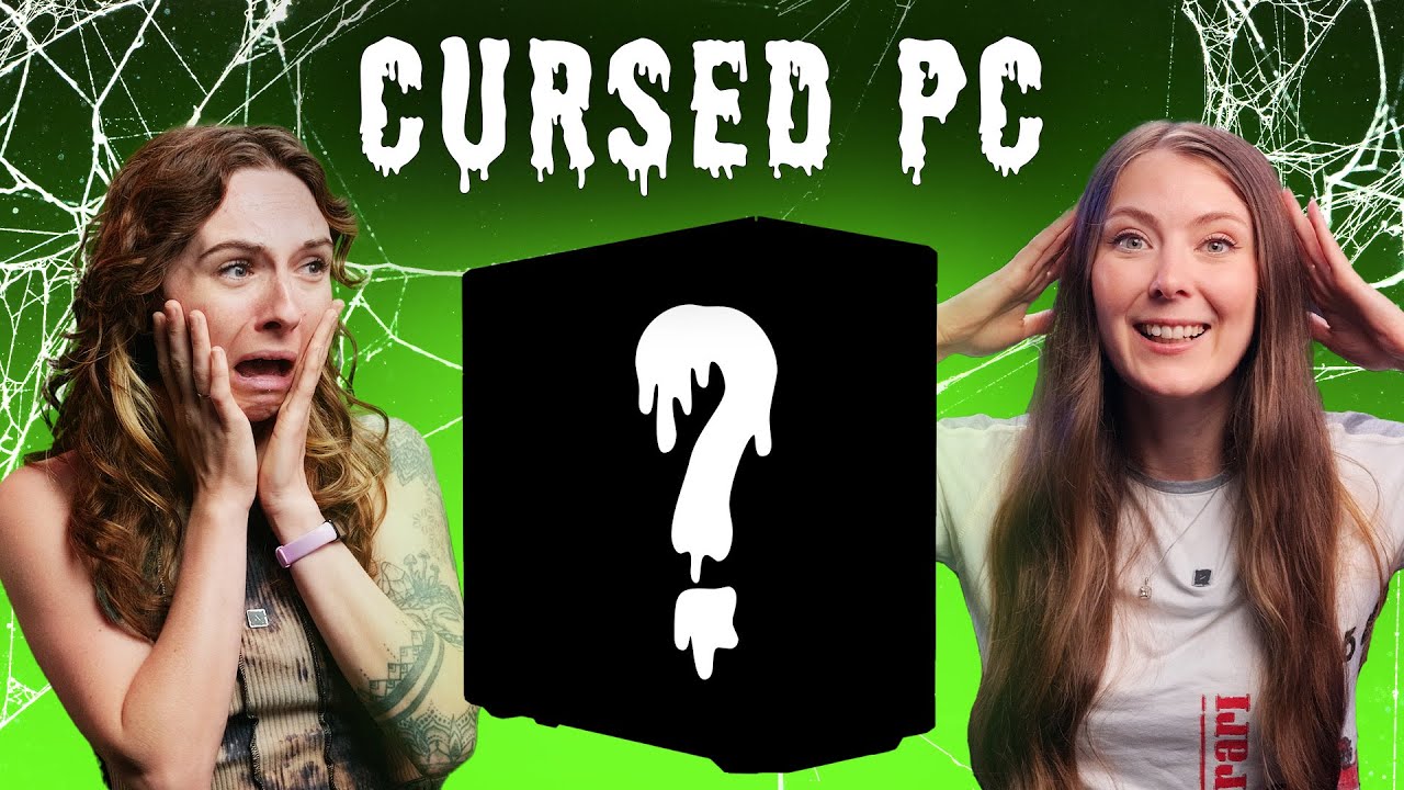 Building a Cursed Gaming PC Live! 🎃👻😈 Ryzen 7 7700 & Radeon RX 9060 XT