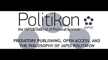 Webinar | Predatory Publishing, Open Access, and the Philosophy of IAPSS Politikon