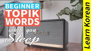 Memorize Korean words while you sleep and Improve vocabulary (Beginner)