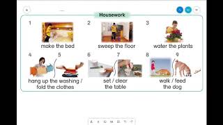 Longman Elect Book 2B Ch1 vocabulary (housework)