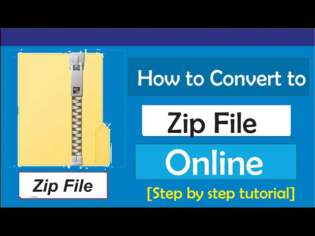 How To Convert Folder To Zip File Online - YouTube