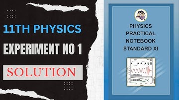 11th Physics practical notebook | Experiment no 1 | vernier calliper | #11th physics #bestvideo
