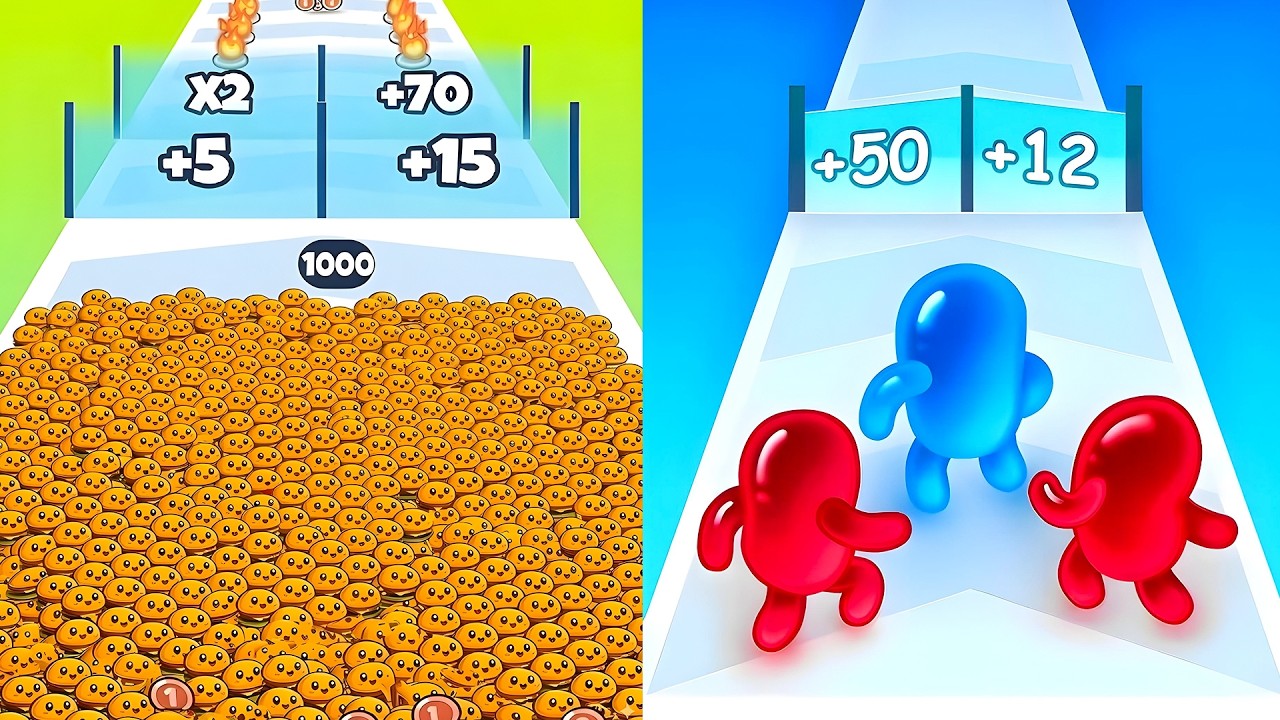 NEW Update 2026 🔥Join Blob Clash 3D vs Food Run - MAX Level Challenge!