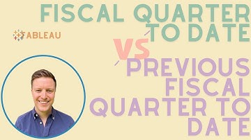 Fiscal Quarter to Date vs. Prior Fiscal Quarter to Date in Tableau