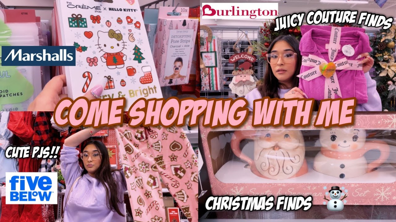 COME SHOPPING WITH ME ♡  Burlington, Marshalls, Home goods, 5 below, &  forever 21 