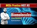 MCQs Practice Live || Bio-molecules (S-1) || JEE NEET || By Arvind Arora