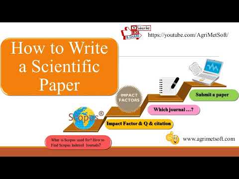 How to Write a Scientific Paper | Writing Research Papers