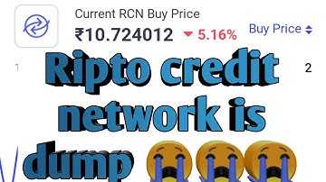 Ripio credit network (RCN) Price prediction|Ripto credit network is dump