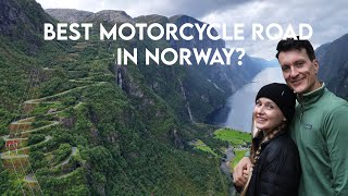 The Road To Lysebotn  Norway by Motorcycle