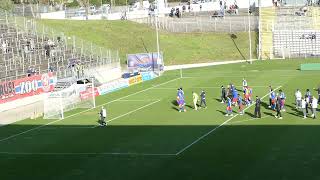 Wuppertaler SV - Sportfreunde Lotte 0:0 (WSV-Fans mit Mannschaft nach dem Spiel)