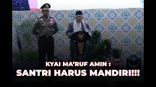 TEGAS!!! PESAN KYAI MA'RUF UNTUK SANTRI MILENIAL