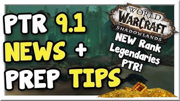Prepping Your Professions for 9.1! Big Legendary PTR News! | Shadowlands | WoW Gold Making Guide
