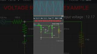 VOLTAGE REGULATOR SIMULATION #regulator #electronicseducation #electronics #electronicsrd