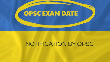 OPSC ASO EXAM DATE OUT | OPSC EXAM NOTIFICATION