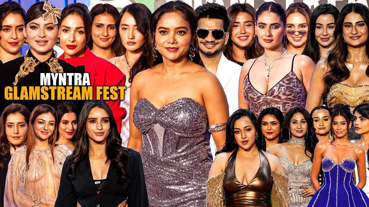 Celebrities Arrive At Myntra Glam Stream Fest 2025 | Georgia  Triptii Dimiri , Palak Tiwari