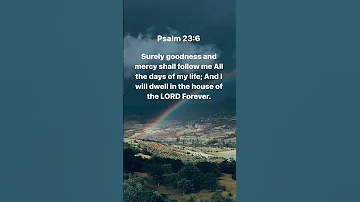Psalm 23 6 Bible Verse 