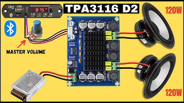 TPA3116d2 2x120w dual channel stereo dc12-26v digital high power amplifier board