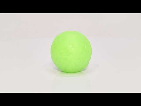 Іграшка для собак м'ячик світлонакопичувальний WAUDOG Fun з отвором для ласощів, 7 см, видео 1