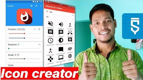 icon maker logo creator project in sketchware #AndroidAppdeveloper #sketchware #Aauraparti