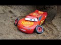 There are sharks in Disney Cars Lightning McQueen&#39;s Cave