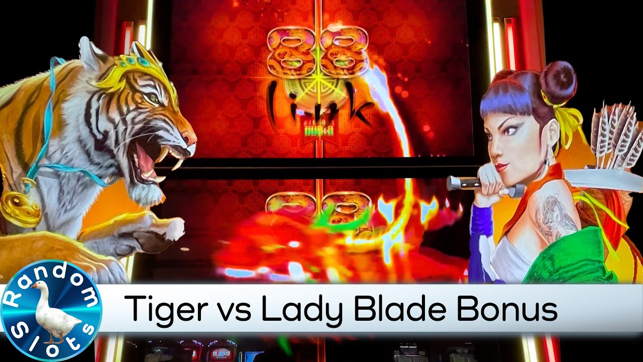 Tiger vs Lady Blade Slot Machine Bonus YouTube