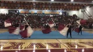 Ocean View Color Guard Prom Pep Rally 2016