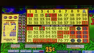 WOW! 4x Bet Win! 7/10 Numbers! Caveman Keno Plus Video Keno! $60 Win! Live Casino Play! Live Keno! screenshot 5