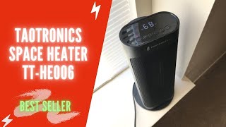 TaoTronics PTC 1500W Space Heater Review | TaoTronics Space Heater TT-HE006  Manual u0026 Instructions - YouTube