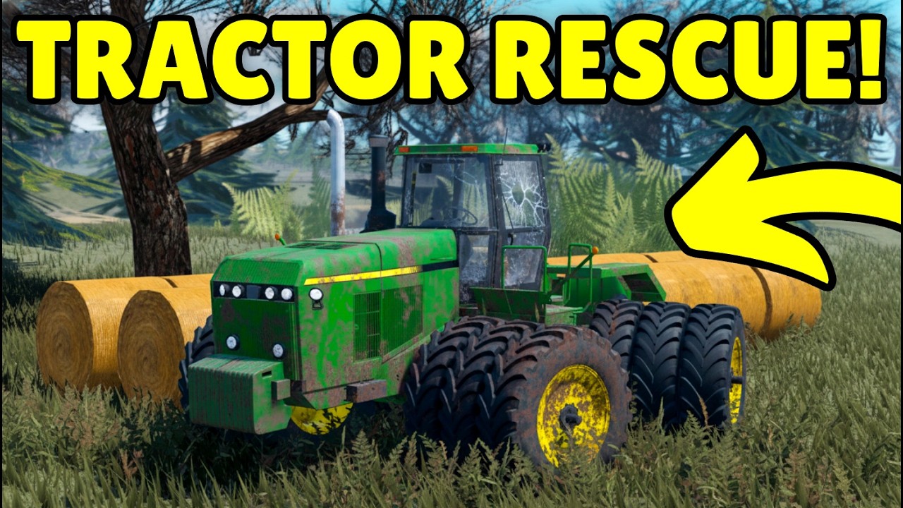 I Rescued an ABANDONED Tractor in APM | Roblox American Plains Mudding