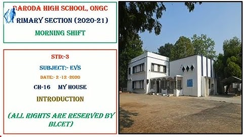 NCERT  Std-3  EVS Ch-16 My House Introduction