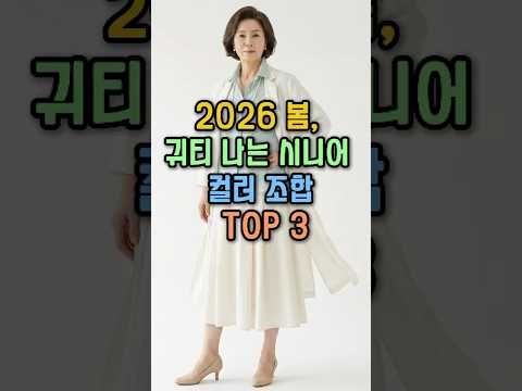 올봄 꼭 입어야 할 인생 컬러 TOP 3 (2026 봄 트렌드) #중년패션 #60대패션 #세련된코디 #옷잘입는법 #우아한패션 #데일리룩