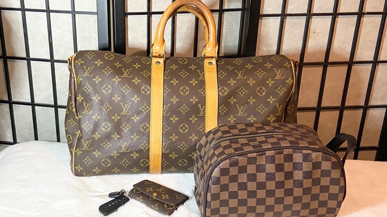 Unboxing Louis Vuitton Keepall Bandouliere 45 // How to Clean Pre-Loved  Items! 