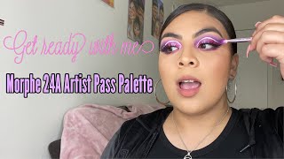 GET READY WITH ME !! Using MORPHE X SAWEETIE 24A Artist pass palette